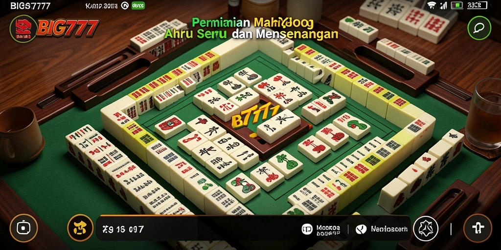Gameplay seru BIG777 dengan desain papan Mahjong yang menarik.