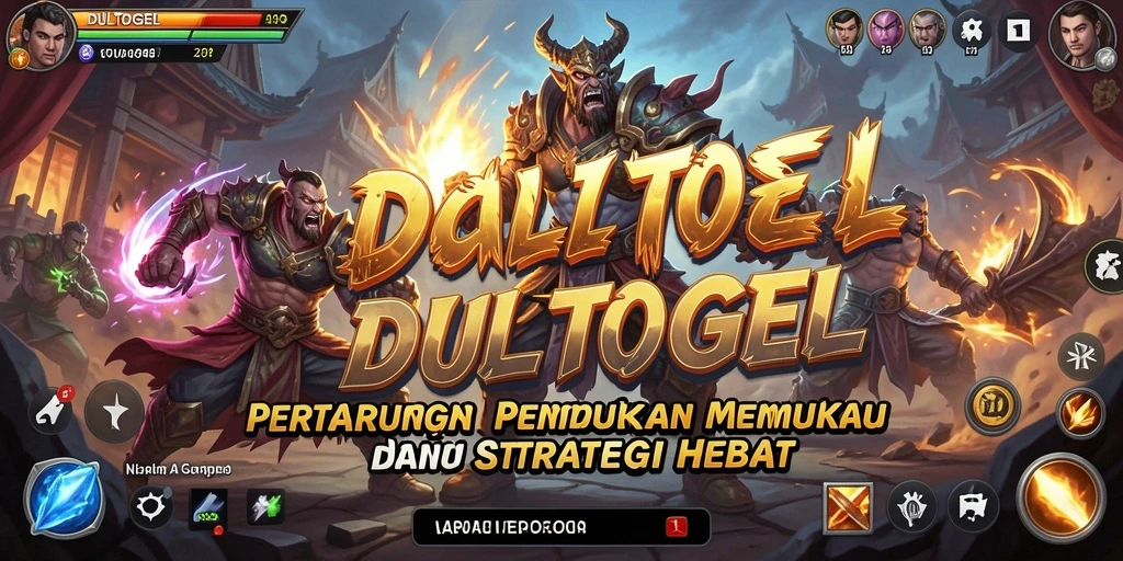 Tangkapan layar DULTOGEL menampilkan pertarungan intens antara karakter-karakter kuat.