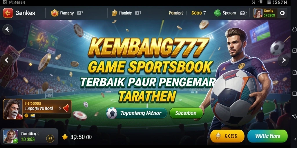 Tampilan gameplay Sportsbook yang menarik dan interaktif di KEMBANG777.