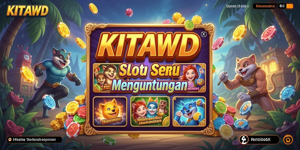 Tampilan gameplay menarik dengan berbagai tema Slot dari KITAWD.