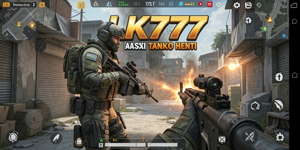 Tampilan gameplay LK777 yang menegangkan dalam mode FPS.
