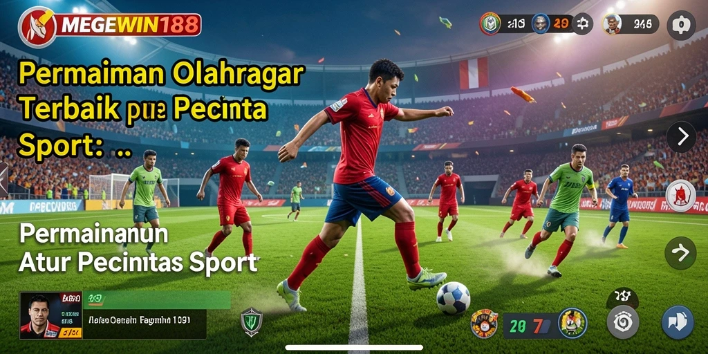 Screenshot utama MEGEWIN188 menunjukkan gameplay olahraga yang menarik.