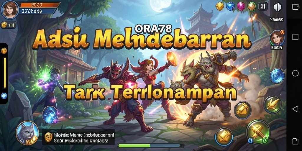 Tangkapan layar utama menampilkan aksi seru dalam ORA78.