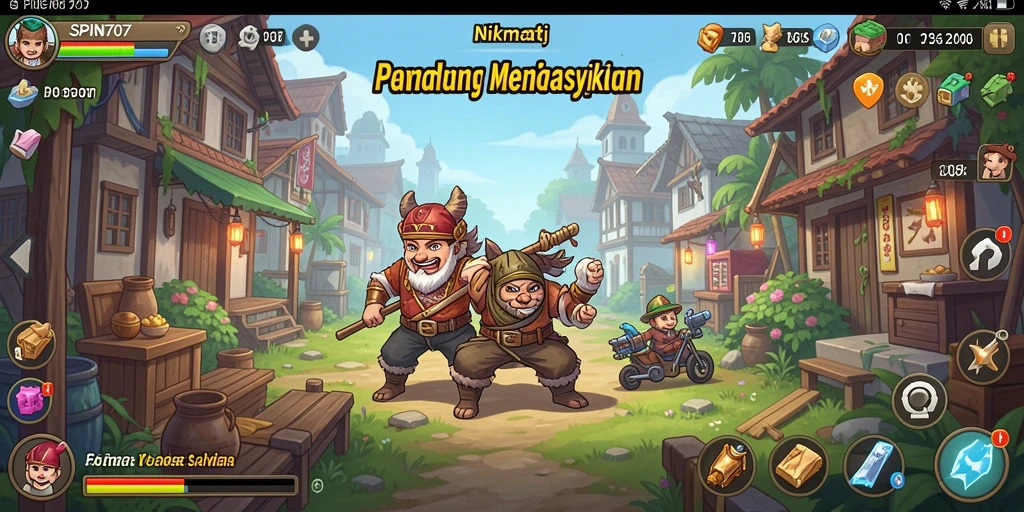 Screenshot gameplay SPIN707 menampilkan karakter yang aktif dalam game Idle.