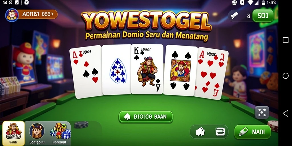 Tampilan gameplay menarik dari YOWESTOGEL dalam permainan Domino.