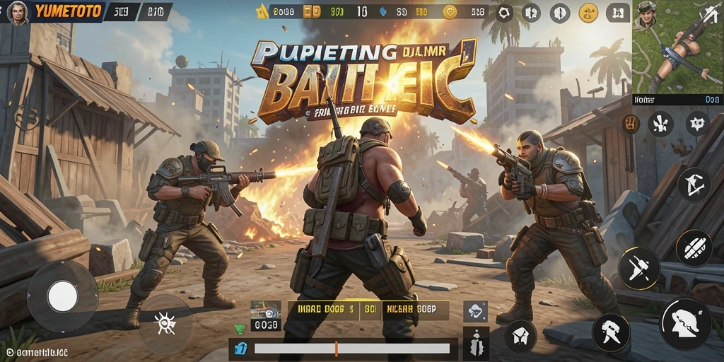 Gameplay seru dan mendebarkan di YUMETOTO Battle Royale.